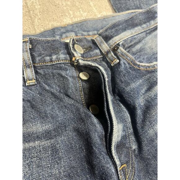FABRIC-BRAND & CO MADE IN JAPAN BLUE JEANS MENS SIZE 30x31 FLAWED - Picture 3 of 10